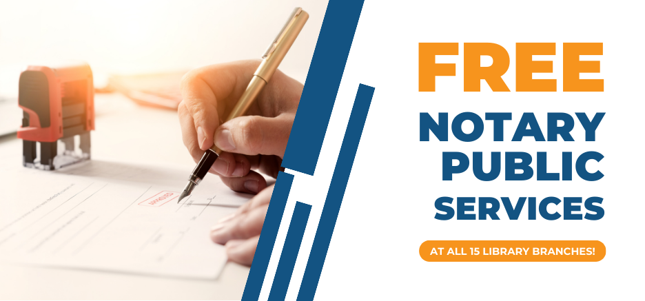 Free Notary Public Services at all 15 branches
