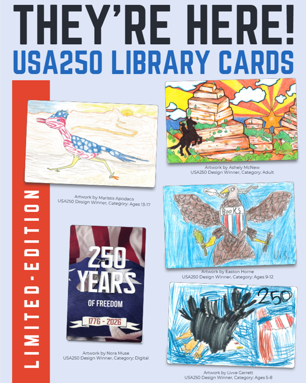 USA 250 Library Cards